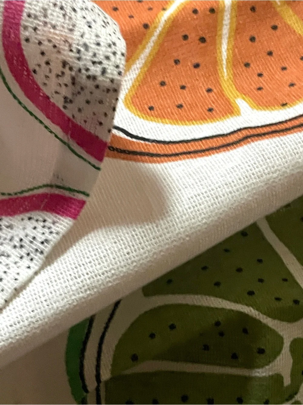 Set of 3 Citrus Kitchen Tea Towels 18x24 IKEA TORVFLY pattern rate